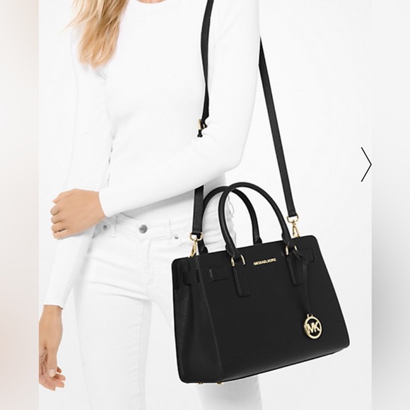 🔥 MICHAEL KORS DILLON SAFINO LEATHER SATCHEL / SHOULDER BAG. - Picture 1 of 10